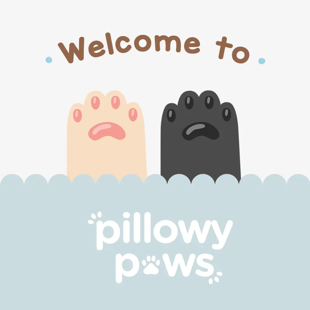 Welcome to Pillowy Paws illustration